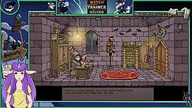 check out these big tits in the witch trainer game