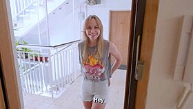 The Slutty Neighbor Came for My Big Cock and Got Cum on Her Pussy - Marimoore