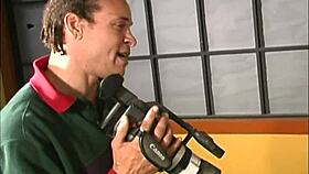 Intense emotions in gay interracial threesome banging