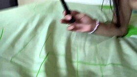 emo girl enjoys solo masturbation with softcore touches