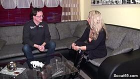 This German milf hooks up with a stranger from Scout69 for a wild bang.