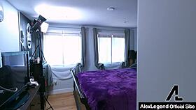 Alex legend covers abbie maleys face with his cum after hard fuck