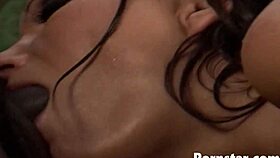 busty anna nova enjoys sucking big black cock outdoors