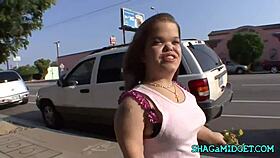 Oh My! How Does This Hot Midget Chick Handle That Huge Black Cock? Unbelievable!