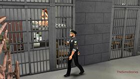 Hey, Policeman, Stop Masturbating to Lesbian Prison Sex!