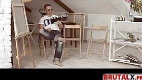 Angie Moon blows and fucks hard