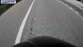 Risky Quick Blowjob in Public Toilet on the Road. Fast and Wild.