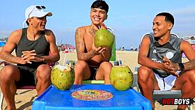 gay threesome with big cocks in pov