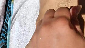 step mom fucks stepson on nudist beach while husband swims