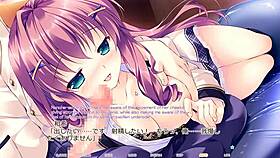 hime and otome in love route scene with subtitles