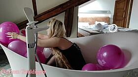 Blonde goddess humiliates paypig with small cock joi game.