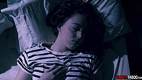 Teen agrees to threesome sex with man and real doll