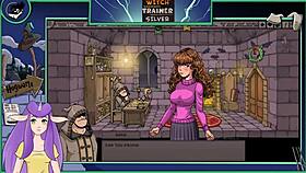 Witch Trainer Silver Part 14: Asian Brunette With Big Tits In Hentai Action