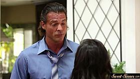 Wow, Stunning Teen Rides Stepdad's Hard Cock!