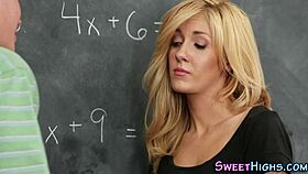 Teen 18+ Blonde Whore in Uniform Gets Facialized Hard.