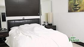 Gotta turn you into a man, stepbro! Kiki Klout's shy latina ass gets hardcore.