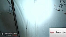 weird busty stepmom watches me pee and sucks my dick