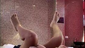 Kimberly in room casting, legs open for ass licking from new angle