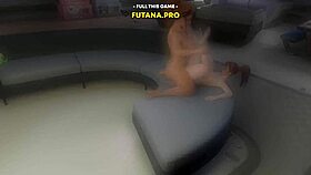 Bossy Dickgirl Fucks Girl’s Mouth and Cums in Ass in 3D Futa Anal