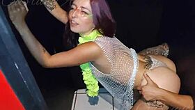 the argentine milf wanted to try the gloryhole, so i let her suck my dick until she orgasms with cum in mouth