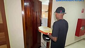 sexy blonde bends over for doggystyle