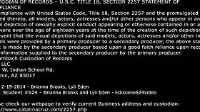 Lyli eden shows stepsister how to kiss in lingerie