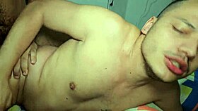 Wow, the gay couple invites the neighbor for a hot threesome with anal and oral!