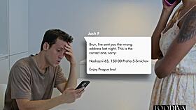 hot colombian babe barbie rous gets surprise visit