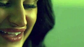 the hot brunette decided to try something new with a huge cock for her cuckold boyfriend.