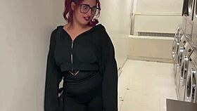 hot girl with big ass fucked by 2 bbc in laundry room