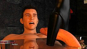 in big city pleasures 19, she's trapped under the table getting stood on