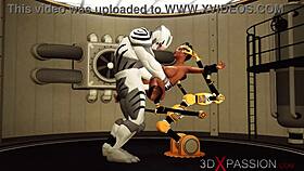 This big tits beauty in restraints loves getting fucked hard by a monster cock 😈