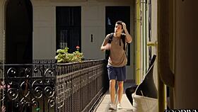 hot colombian babe barbie rous gets surprise visit