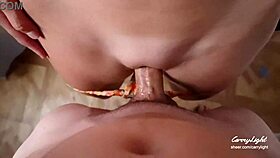 Step Mom Caught Step Son Hard, Helps Him Cum Fast on Her Pussy While Husband’s Home