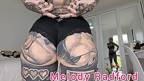 black and red lingerie try on haul closeup