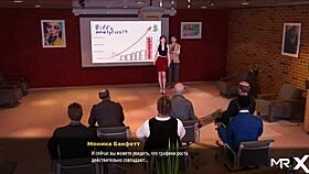 in fashion business, she shows her ass to investors in this 3d cartoon hentai scene