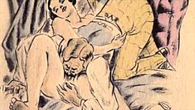 vintage erotic illustration from retro comic