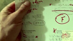 step son flunked his exam, so mom cheered him with a deepthroat