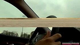 Horny Milf Taxi Driver Fucks Stranger and Eats Cum!