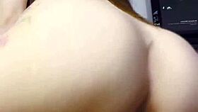 SKINNY TEEN KI-SIM RIDES HUGE COCK IN COWGIRL WITH TOYS