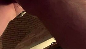 watch this fat white gay sissy squirt cum during machine fucking