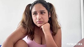 Curvy Venezuelan Quetzal gets dirty with Torbe, swallowing his load in bedroom