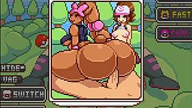 In this anime, Hilda desires a reward beyond money, featuring monster cocks and double penetration.