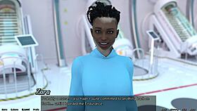 Stranded In Space 7: Red-Haired Step Sister Enjoys Shower In 3D Cartoon Game