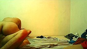 hard sex with friend's colombian girlfriend shaved pussy cowgirl creampie