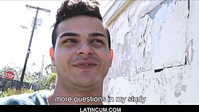 is this straight spanish latino jock getting fucked by a gay guy for cash?