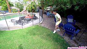 Hey, busty milf Kailani Kai caught me poolside and got soaked!