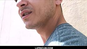 is this straight spanish latino jock getting fucked by a gay guy for cash?