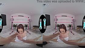 WetVR extreme flexible Sophia Sultry stretched out in VR porn.