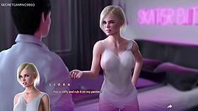 in apocalust 15, the stepsis with big tits gets cum on her tight pussy from a huge cock in this 3d hentai game